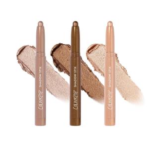 ColourPop The Classics Shadow Stix Makeup Kit – Matte + Shimmer Eyeshadow Make Up Set – Black, Silver & White Cream Eyeshadow Sticks with High-Pigment & Metallic Finishes (3 Count)(Sparkling Neutrals)
