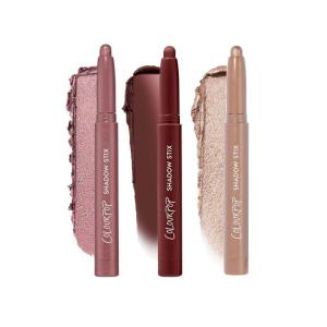 ColourPop The Classics Shadow Stix Makeup Kit – Matte + Shimmer Eyeshadow Make Up Set – Black, Silver & White Cream Eyeshadow Sticks with High-Pigment & Metallic Finishes (3 Count)(Flower Bundle)