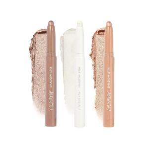 ColourPop The Classics Shadow Stix Makeup Kit – Matte + Shimmer Eyeshadow Make Up Set – Black, Silver & White Cream Eyeshadow Sticks with High-Pigment & Metallic Finishes (3 Count)(Mineral Bundle)