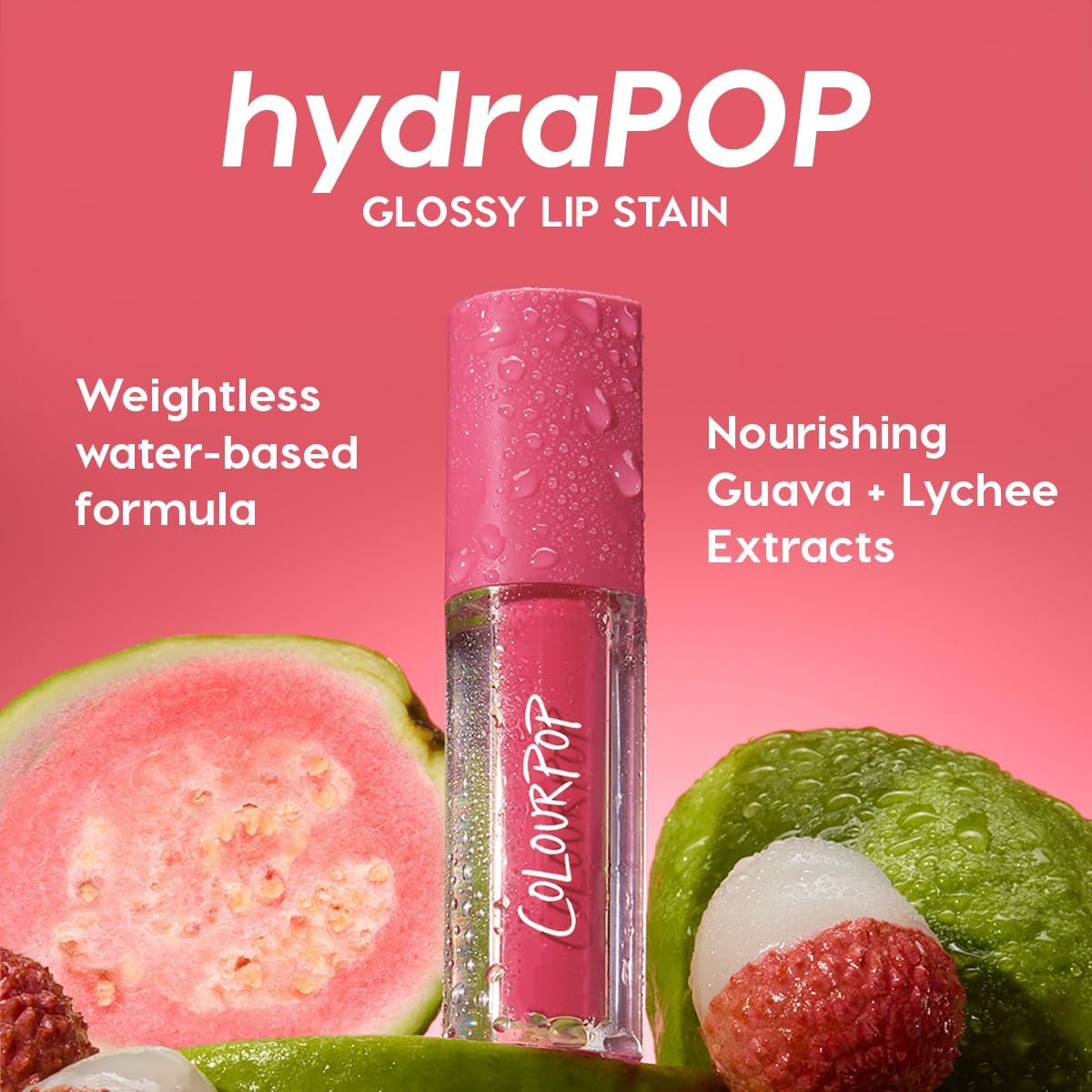 image:imageColourPop HydraPop Glossy Lip Stain Duo Pink amp Warm Nude Hydrating Lip Gloss Set That Fades Into A Soft Tint NonDrying amp LongLasting WaterBased GlosstoStain Finish 2 Count90s Babe