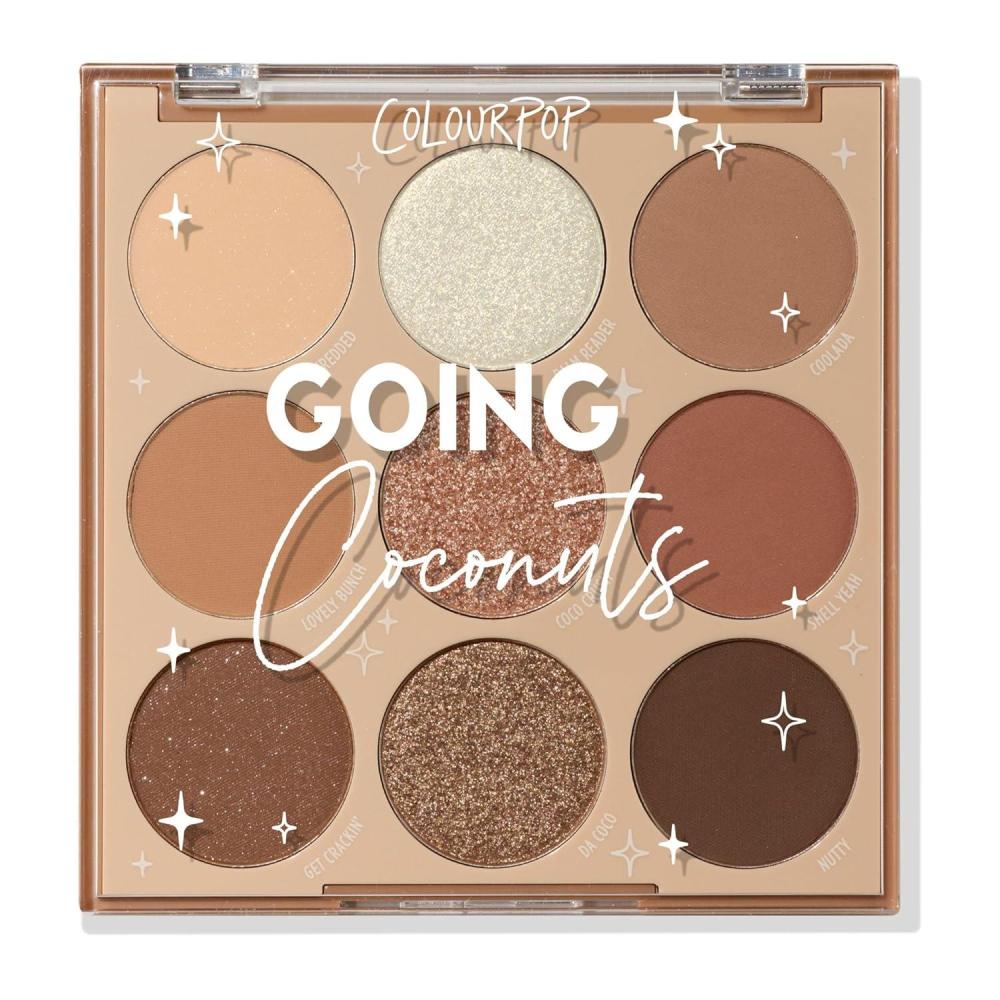 image:imageColourPop Silver Lining Eyeshadow Palette Cool Toned Silver Grey White amp Black Eyeshadow Palette with Matte amp Glitter Finishes HighPigment Smokey Eye Makeup with Longwear Formula 03 ozGoing Coconuts