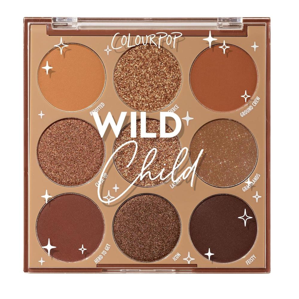 image:imageColourPop Silver Lining Eyeshadow Palette Cool Toned Silver Grey White amp Black Eyeshadow Palette with Matte amp Glitter Finishes HighPigment Smokey Eye Makeup with Longwear Formula 03 ozWild Child