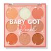 ColourPop Silver Lining Eyeshadow Palette – Cool Toned Silver, Grey, White & Black Eyeshadow Palette with Matte & Glitter Finishes – High-Pigment Smokey Eye Makeup with Longwear Formula (0.3 oz)(Baby Got Peach)