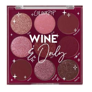 ColourPop Silver Lining Eyeshadow Palette – Cool Toned Silver, Grey, White & Black Eyeshadow Palette with Matte & Glitter Finishes – High-Pigment Smokey Eye Makeup with Longwear Formula (0.3 oz)(WIne & Only)