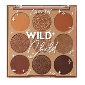 ColourPop Silver Lining Eyeshadow Palette – Cool Toned Silver, Grey, White & Black Eyeshadow Palette with Matte & Glitter Finishes – High-Pigment Smokey Eye Makeup with Longwear Formula (0.3 oz)(Wild Child)