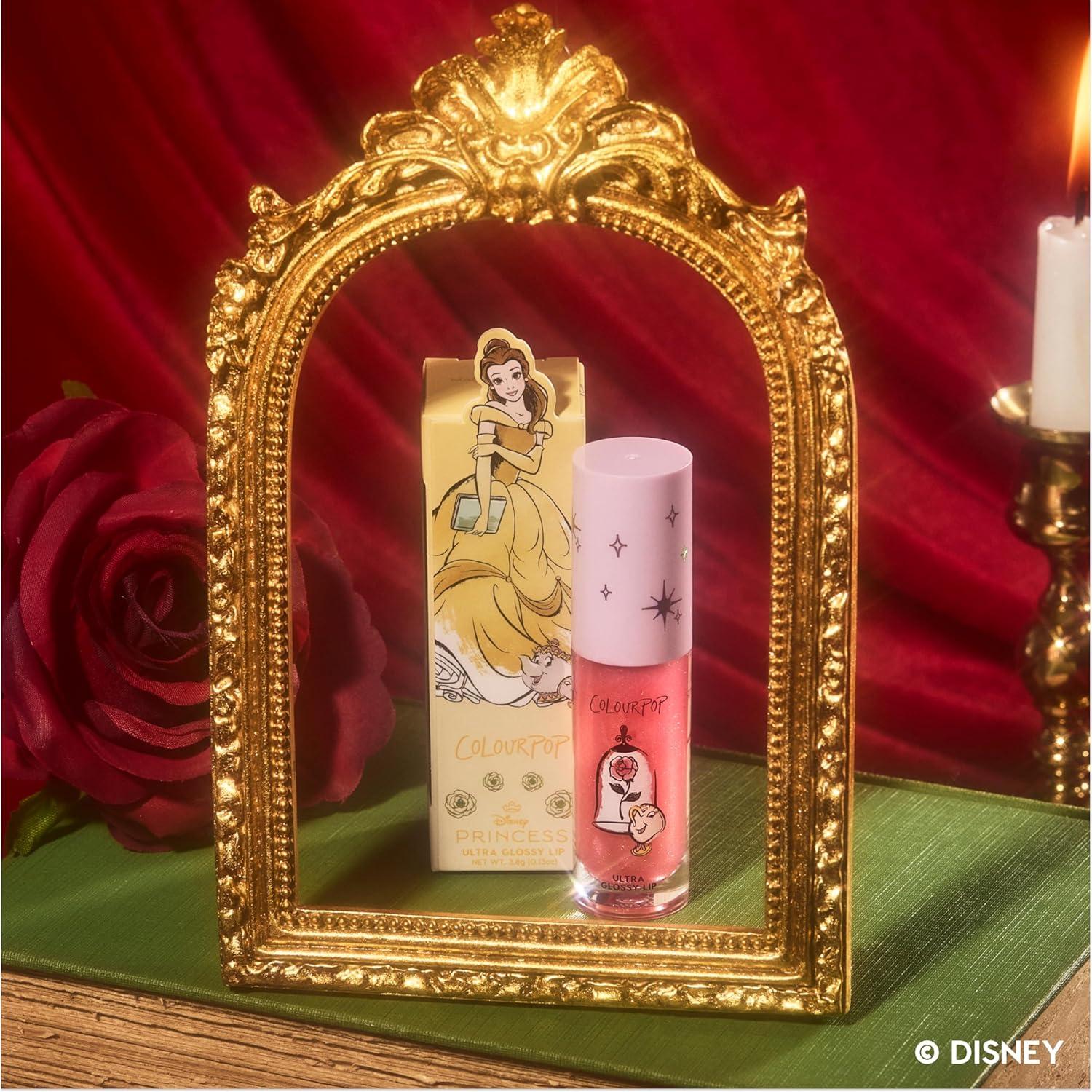 image:imageColourPop Disney Princess Lip Gloss Duo Ultra Glossy Lip Gloss Courageous Rapunzel Pinky Lilac 024 Fl oz Mademoiselle Belle Rosy Pink 024 Fl oz Hydrating HighShine NonSticky Lip Gloss Set