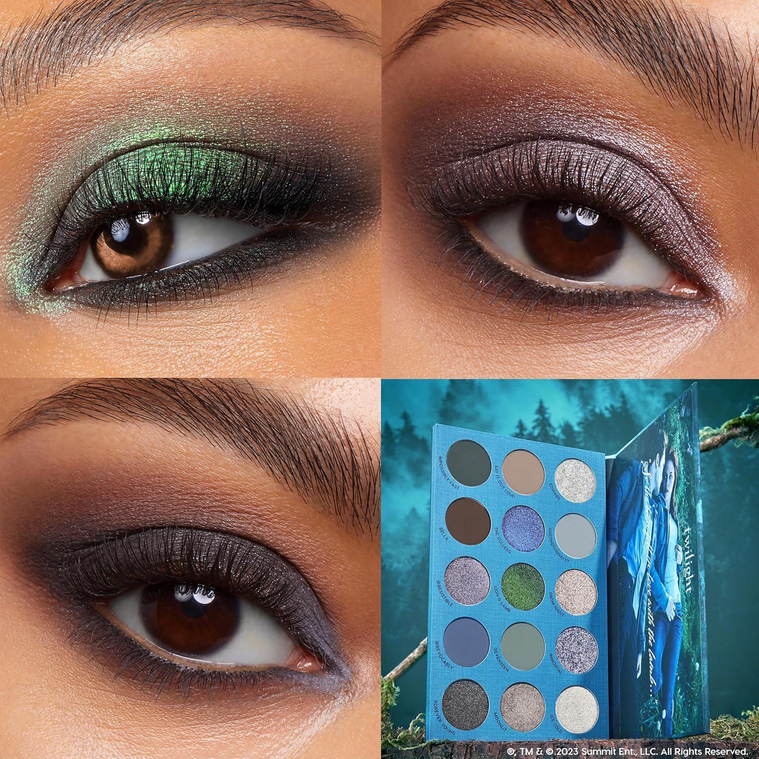 image:imageColourPop Twilight Makeup Bundle Twilight 15Shade Matte amp Metallic Eyeshadow 03 oz Eclipse 15Shade Matte Metallic amp Glitter Eye Makeup 063 oz HighPigment LongWear Looks