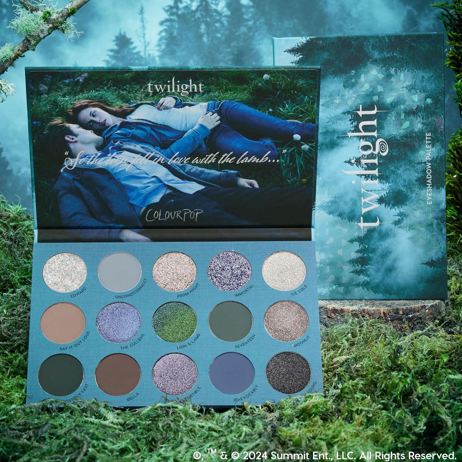 image:imageColourPop Twilight Makeup Bundle Twilight 15Shade Matte amp Metallic Eyeshadow 03 oz Eclipse 15Shade Matte Metallic amp Glitter Eye Makeup 063 oz HighPigment LongWear Looks