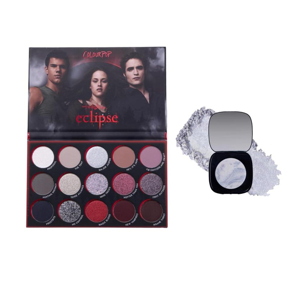 image:imageColourPop Twilight Makeup Bundle  Eclipse Eyeshadow Palette 063 oz Super Shock Highlighter Change Me 028 oz HighPigment Eye amp Face Set for Radiant LongWear Looks