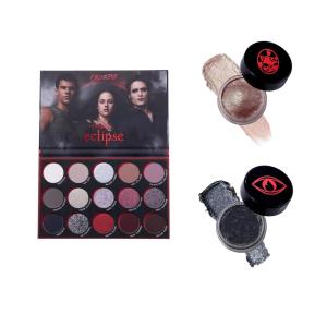 ColourPop Twilight Makeup Bundle – Eclipse Eyeshadow Palette (0.63 oz), Jelly Much Gel Eye Shadow Newborn Army (0.23 oz), Jelly Much Gel Eye Shadow Cullen Coven (0.23 oz), High-Pigment Metallic & Matt