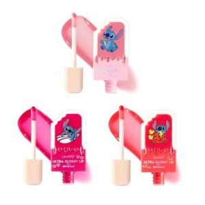 ColourPop x Stitch Ultra Glossy Lip Gloss Trio Set – Hydrating High Shine Non Sticky Lip Gloss Collection with Hyaluronic Acid, Kakadu Plum & Cherry Oil – Sheer Pink Shades (3 Pack)