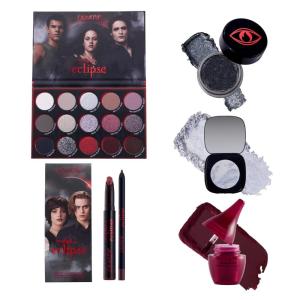 ColourPop Twilight Saga Eclipse Makeup Bundle – Eyeshadow Palette (0.63 oz), Jelly Much Gel Shadow (0.23 oz), Lip Kit (2 Count), Matte Lipstick (0.06 oz), Super Shock Highlighter (0.28 oz)