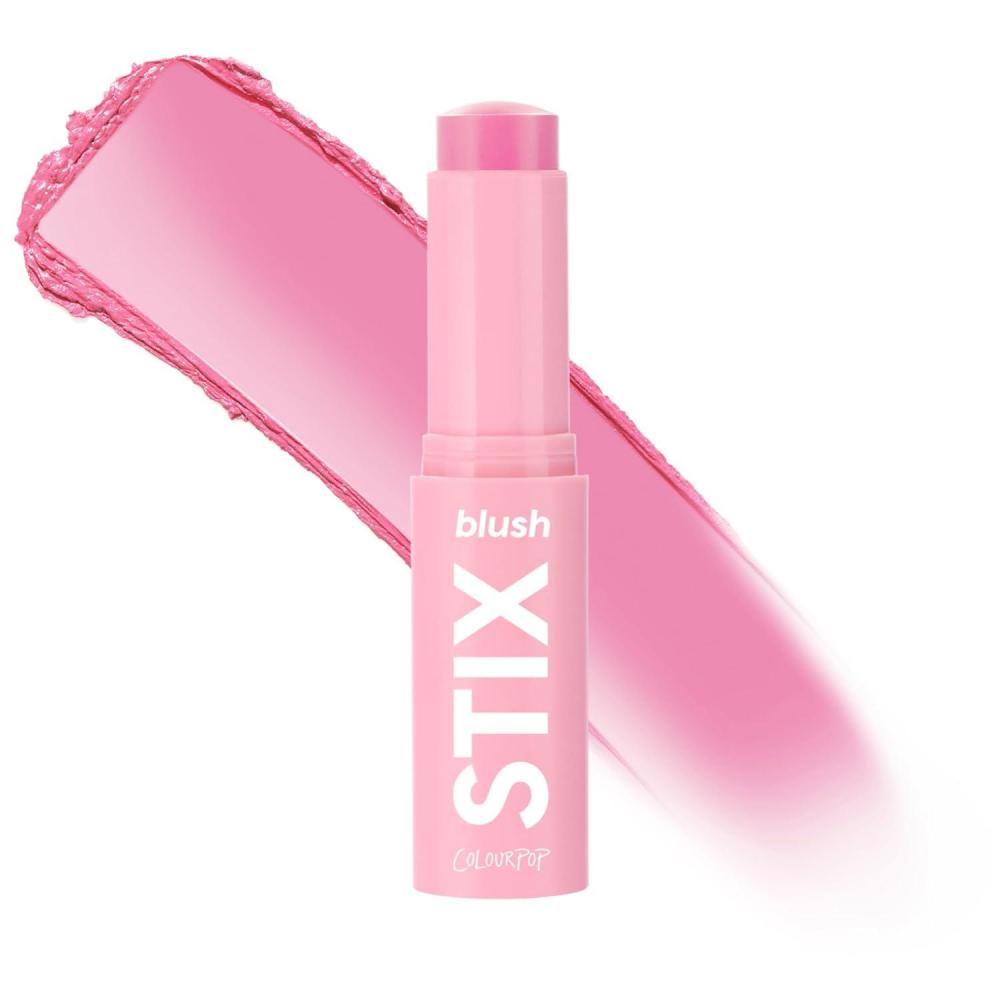 image:imageColourPop Blush Stix  Cream Blush Stick with Dewy Glowy Finish  Buildable Blendable Hydrating  Lightweight Vegan Makeup for Cheeks  New Formula  Am I The Drama Hot Cherry 028 ozSTier